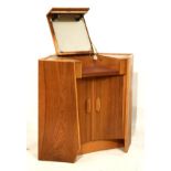 Modern Design - Retro three drawer teak chest of drawers by Hunt, together with a corner dressing