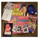 Assorted theatre programmes, posters and postcards to include some signed examples relating to the
