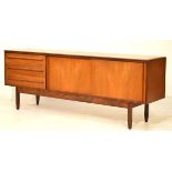 Modern Design - 1970's teak sideboard by White & Newton Ltd Portsmouth, fitted three drawers