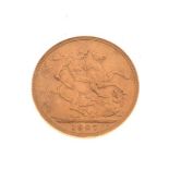 Gold Coin - Edward VII sovereign, 1907 Condition: