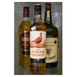 Wines & Spirits - 1.5lt bottle Jameson Irish Whiskey, together with a 70cl bottle Grants Scotch