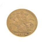 Gold Coin - George V sovereign, 1913 Condition: