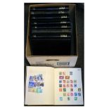 Stamps - An extensive collection of eight albums of World stamps arranged alphabetically A-Z