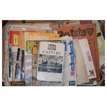 Three boxes containing assorted literature to include; Punch magazine, Railway World, The Wireless
