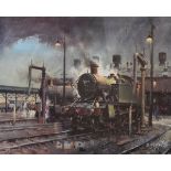 Railway Interest - David Shepherd - Signed print - 'Willesden Sheds', together with Terrence