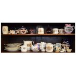 Quantity of Royal Commemorative ceramics etc (2 shelves) Condition: