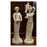 Two modern Minton Advertising Collection figures, 'The Lady With The Urn', 145/250 and 'The Lady