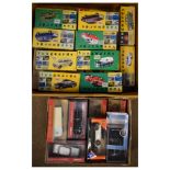 Boxed assorted model vehicles to include; Matchbox Models of Yesteryear, Corgi, Solido, Vanguards