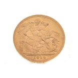 Gold Coin - George V sovereign, 1914 Condition: