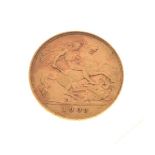 Gold Coin - Edward VII half sovereign, 1908 Condition: