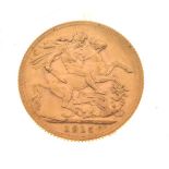 Gold Coin - George V sovereign, 1915 Condition: