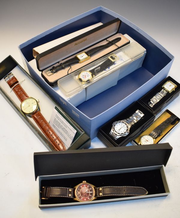 Assorted fashion/dress watches to include; World Cup USA 1994, Accurist, MG, etc Condition: