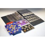 Coinage - Large selection to include; two folios Victorian and later silver, cupro-nickel, copper