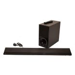Sony Active Speaker System model SA-CT390 sound bar with remote control, together with a model SA-