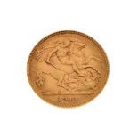 Gold Coin - Edward VII half sovereign, 1911 Condition: