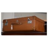 Vintage 'Globe-Trotter' suitcase, retailed by Brachers of Bedminster Bristol Condition: