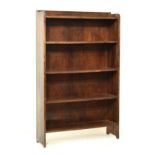 Mid 20th Century dark oak bookcase of five shelves Condition: