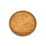 Gold Coin - Edward VII sovereign, 1906 Condition: