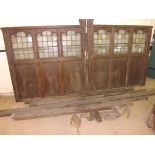 Two early 19th century oak screens being
