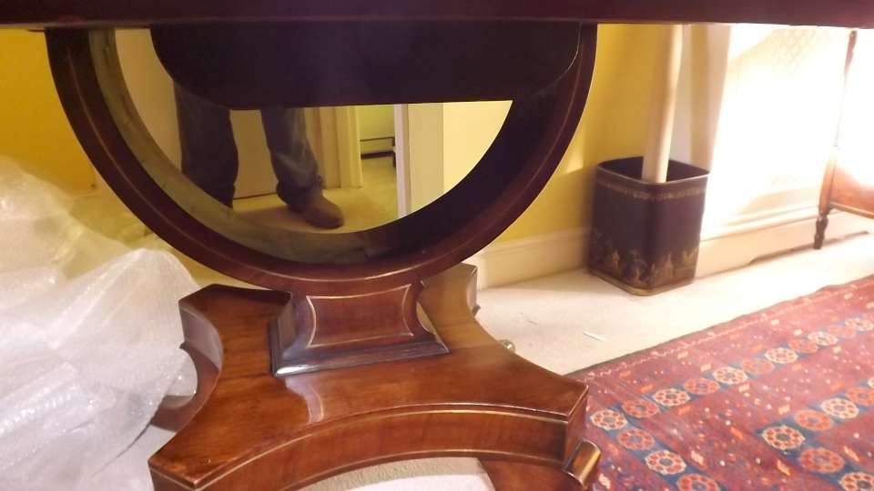 A Regency rosewood side table on lyre-en - Image 3 of 3