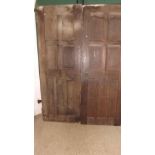 A pair of early 19th century oak doors w