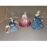 ROYAL DOULTON "ELYSE" HN2429 582/71, "VICTORIA" HN2471 1972, "FRAGRANCE" HN2324 451/65