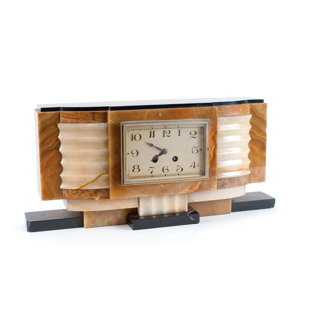 Art Decò table clock France, 20th century 22x48x9 cm.