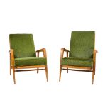 Pair of reclining armchairs Germany, 20th century 80x80x60 cm.