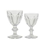 Baccarat, 24 crystal glass service France, 20th century h. 15,5 e 13,5 cm.