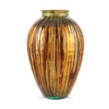 Decorative glass vase 20th century h. 43 cm.