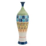 Glazed ceramic vase Vietri, 20th century h. 39 cm.