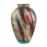 Decorative glass vase 20th century h. 43 cm.