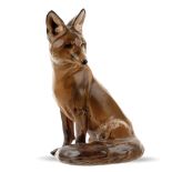 A porcelain fox Germany, 20th century 24x16x11 cm.