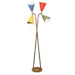 Floor lamp Stilnovo style Italy, 20th century h. 182 cm.