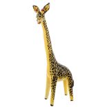 A ceramic giraffe scuplture Cava dei Tirreni, 20th century h. 40 cm.