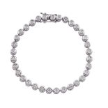 Damiani, tennis bracelet peso 16 gr.