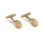 Geometric shape cuff links 1940/50ies peso 7,8 gr.