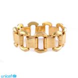 18kt gold bracelet 1940/50ies peso 38 gr.