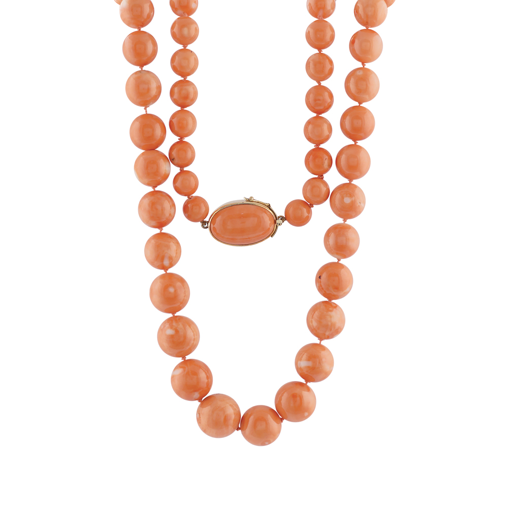 Coral necklace peso 158 gr.