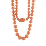 Coral necklace peso 158 gr.