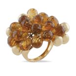 Artlinea, 18kt gold charms ring peso 16 gr.