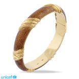 18kt gold bangle bracelet peso 57 gr.