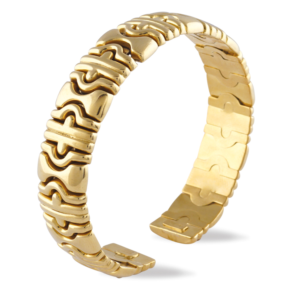 18kt gold bangle bracelet peso 32,6 gr.