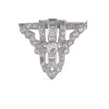 Platinum and diamons Deco' brooch peso 8,2 gr.