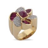 Sabbadini, flower ring Milan peso 24 gr.