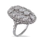 Mario Buccellati, 18kt white gold ring Ancona 1891 - Milano 1965 peso 9 gr.