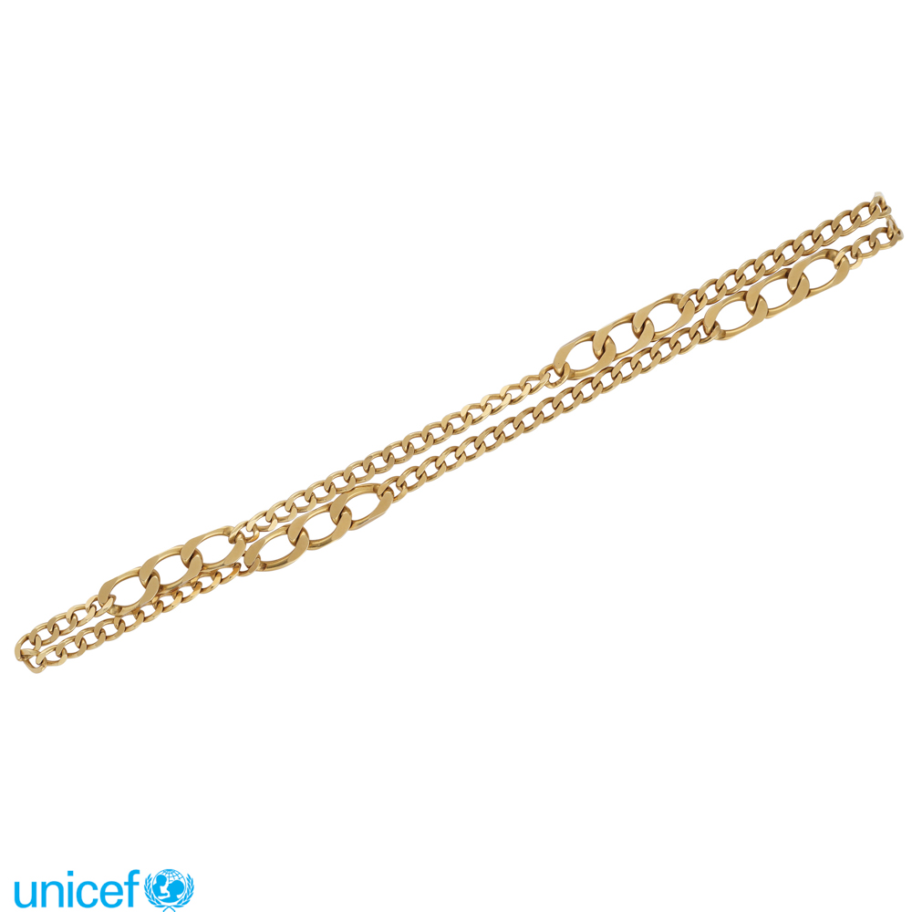 18kt gold necklace peso 62 gr.