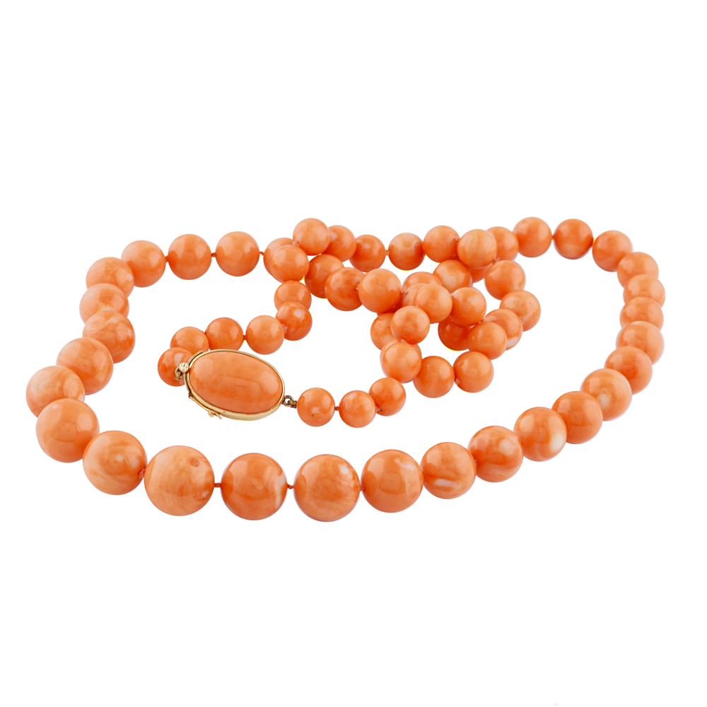 Coral necklace peso 158 gr. - Image 2 of 2