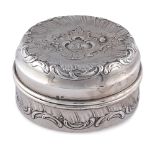 Silver travel wax seal box 19th - 20th century peso 180 gr.