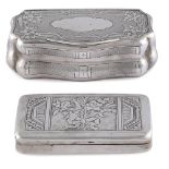 Two silver snuff boxes Austria, 19th - 20th century